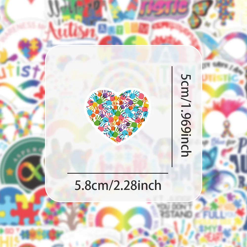 10/30/50 шт. наклейка с рисунком аутизма граффити ноутбук телефон альбом