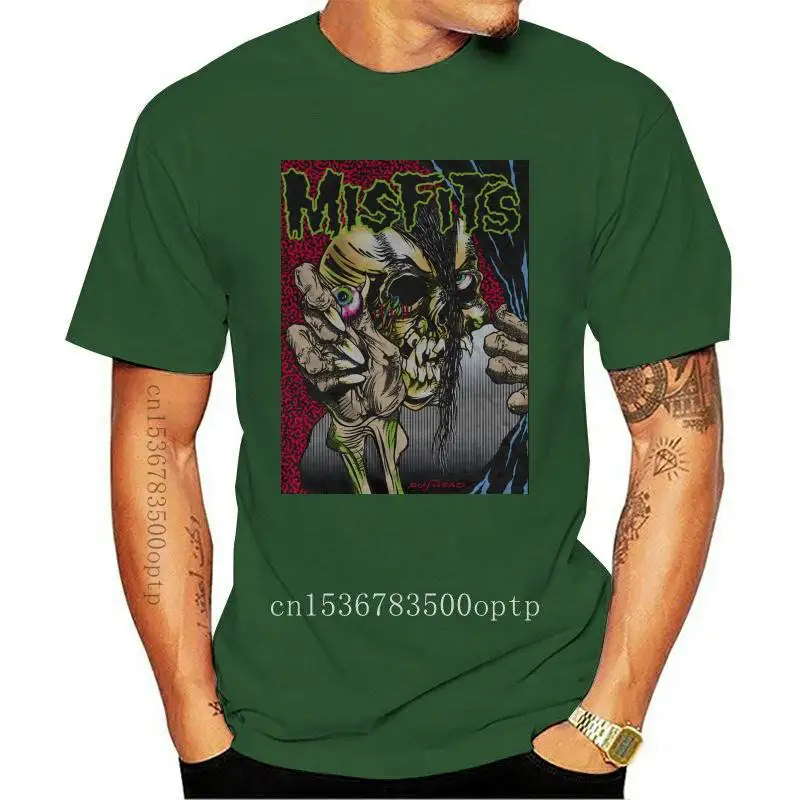 Мужская одежда Новая Футболка MISFITS Pushead для мужчин и женщин, официальный лицензированный бандмерч черного цвета.