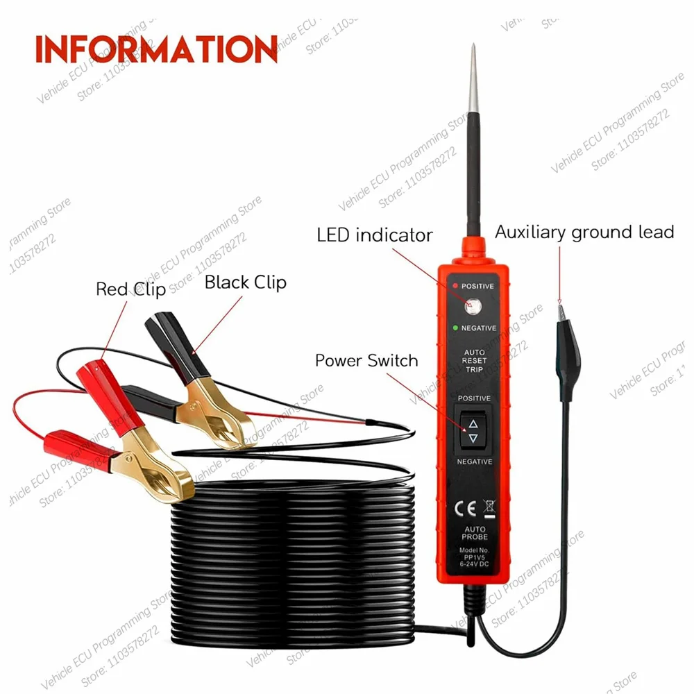 Универсальный тестер цепей Autel PowerScan комплект зондов автомобильной цепи питания 6