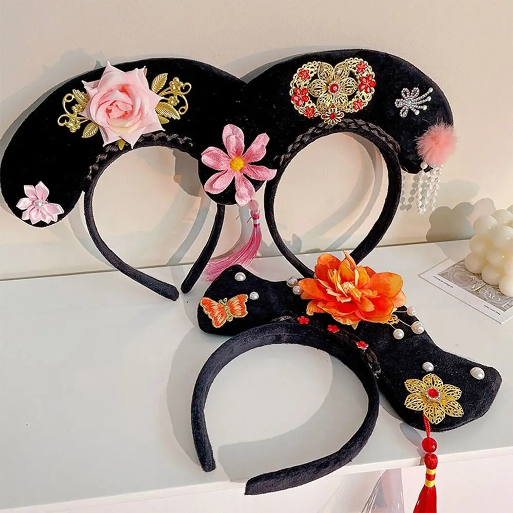 

Ancient Royal Court Queen Princess Headband Chinese Style Traditional Hanfu Cheongsam Hair Hoop for Women Hair Accessories