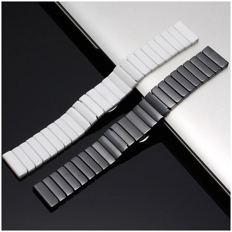 Ceramic Strap 20mm 22mm Band for Samsung Galaxy Watch 3 Active 2 Gear S3 Bracelet Correa for Huawei GT2e/GT3 for Amazfit GTS Bip