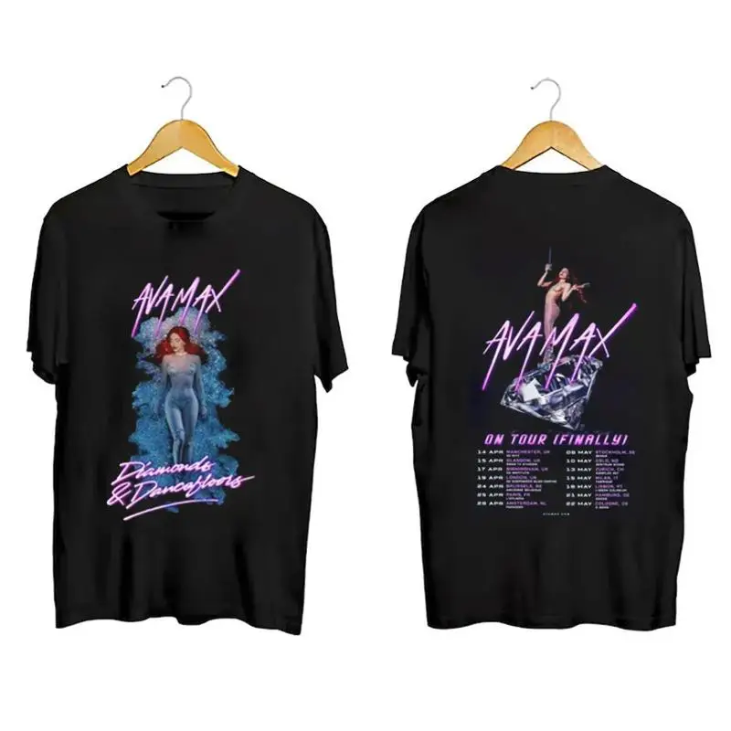 Фото Новая женская футболка Ava Max Summerfest с двойными сторонами, все размеры Mc693 №1