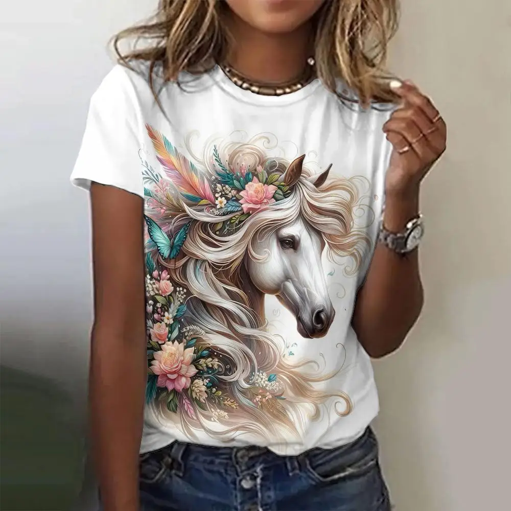 Летние свободные женские футболки модная футболка с короткими рукавами и