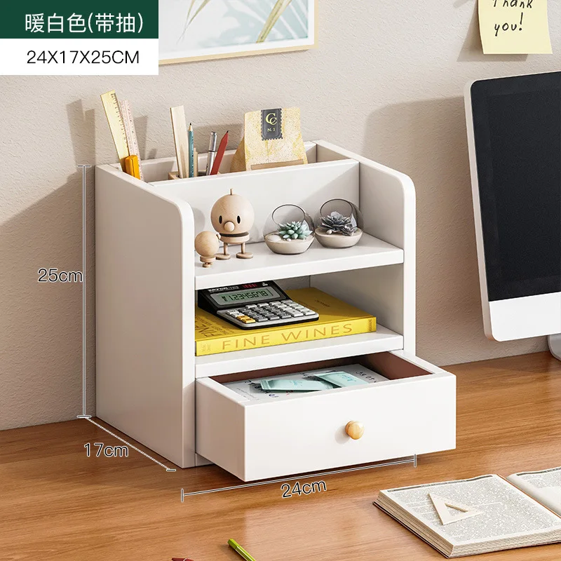 

2022 New Book Rack Bookshelf Desktop Small Student Desk Storage Grid Simple Book File Office Table Desk Storage Shelf Storage