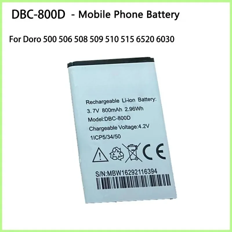 Фото Аккумуляторы для беспроводных роутеров 3.7V 800mAh DBC-800D 1000mAh DBO-1000A для Doro 500 506 508 509, а также для DORO 1372 / 2404 / 137030 №3
