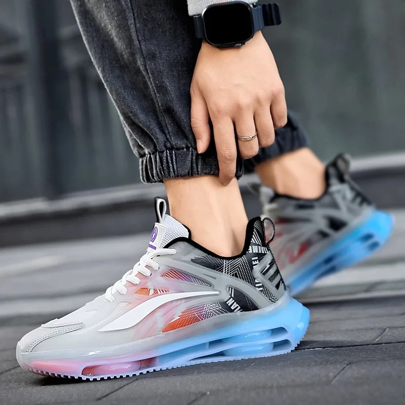 Li Ning Hydrogen Cloud Men's Shoes Sneaker Autumn and Winter Medium Big Children's Casual Running Shock-Absorbing Ultra-L...