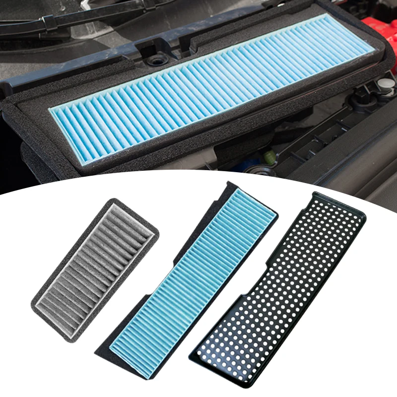 

Car Intake Air Filter Melt Blown Fabric Air Flow Vent Cover Trim Air Conditioning Air Inlet Protective Cover For Tesla 3 2021