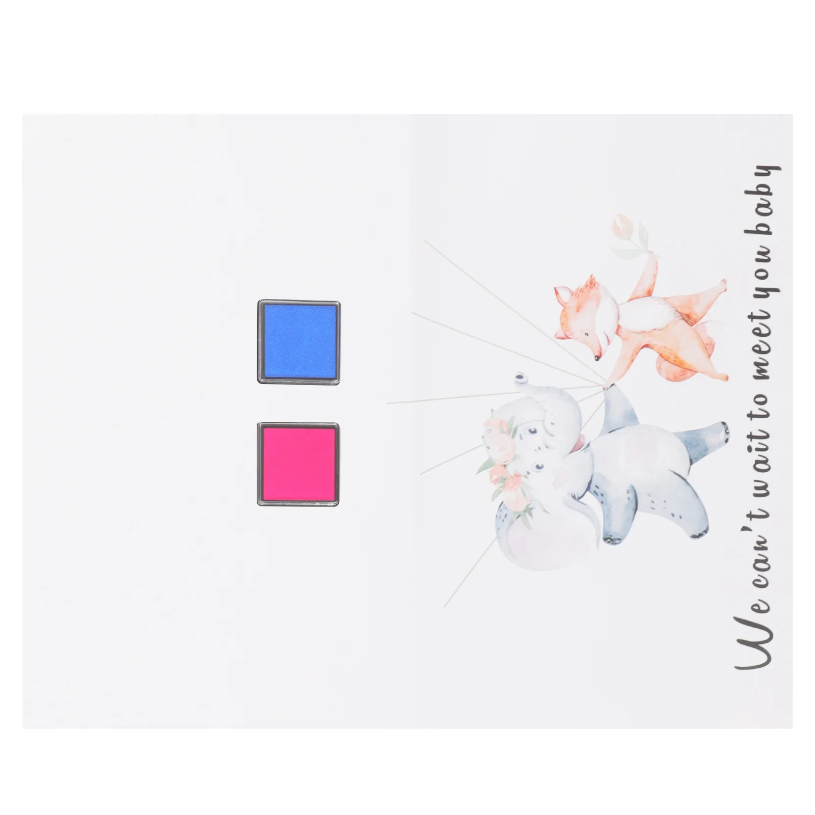 

1 Set of Gender Reveal Fingerprint Tree Decor Party Guest Book Baby Shower Decoration Party Supplies