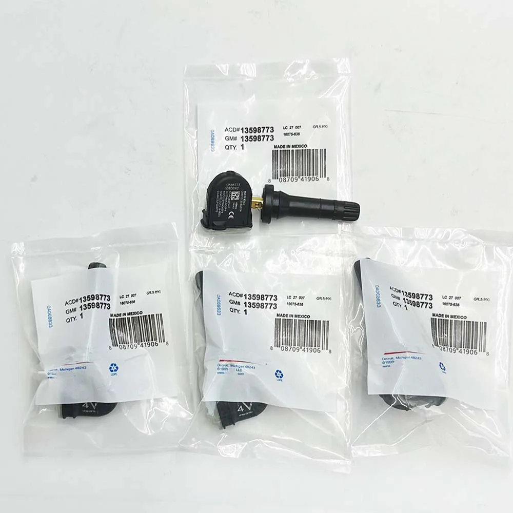 

4шт. 13598773 13516165 Для Buick LaCrosse Regal Cadillac CT6 Chevrolet Camaro Cruze Malibu Volt 433 МГц TPMS ДАТЧИК ДАВЛЕНИЯ В ШИНА