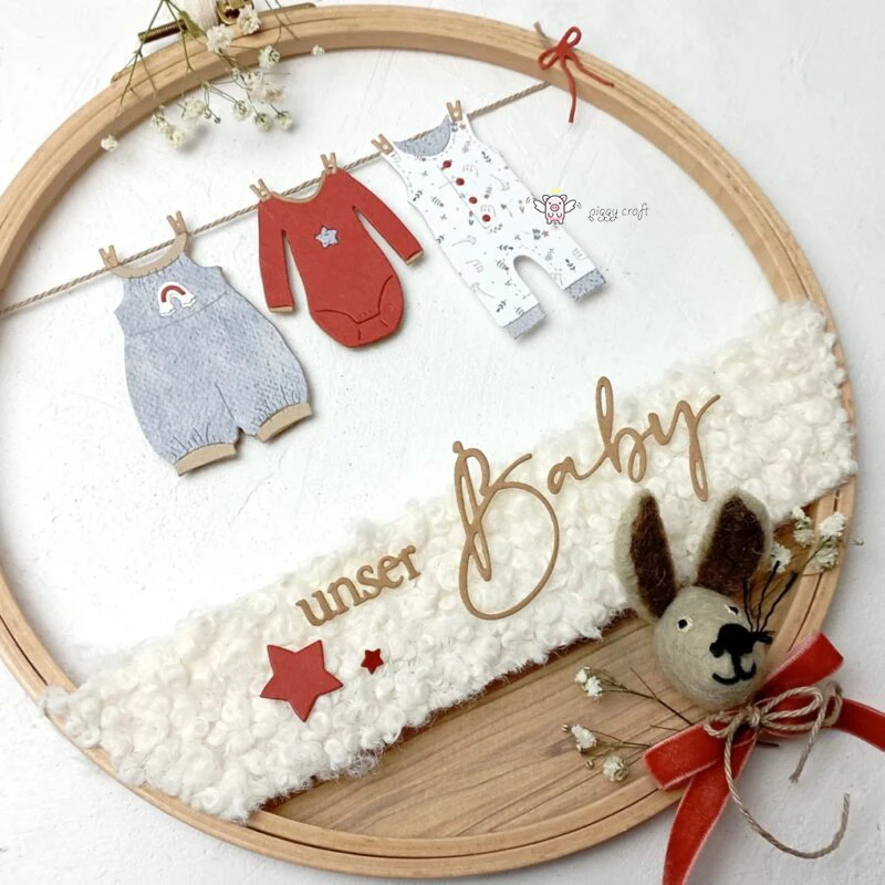 Piggy Craft металлические штампы для резки форма пуговиц Радужный комбинезон