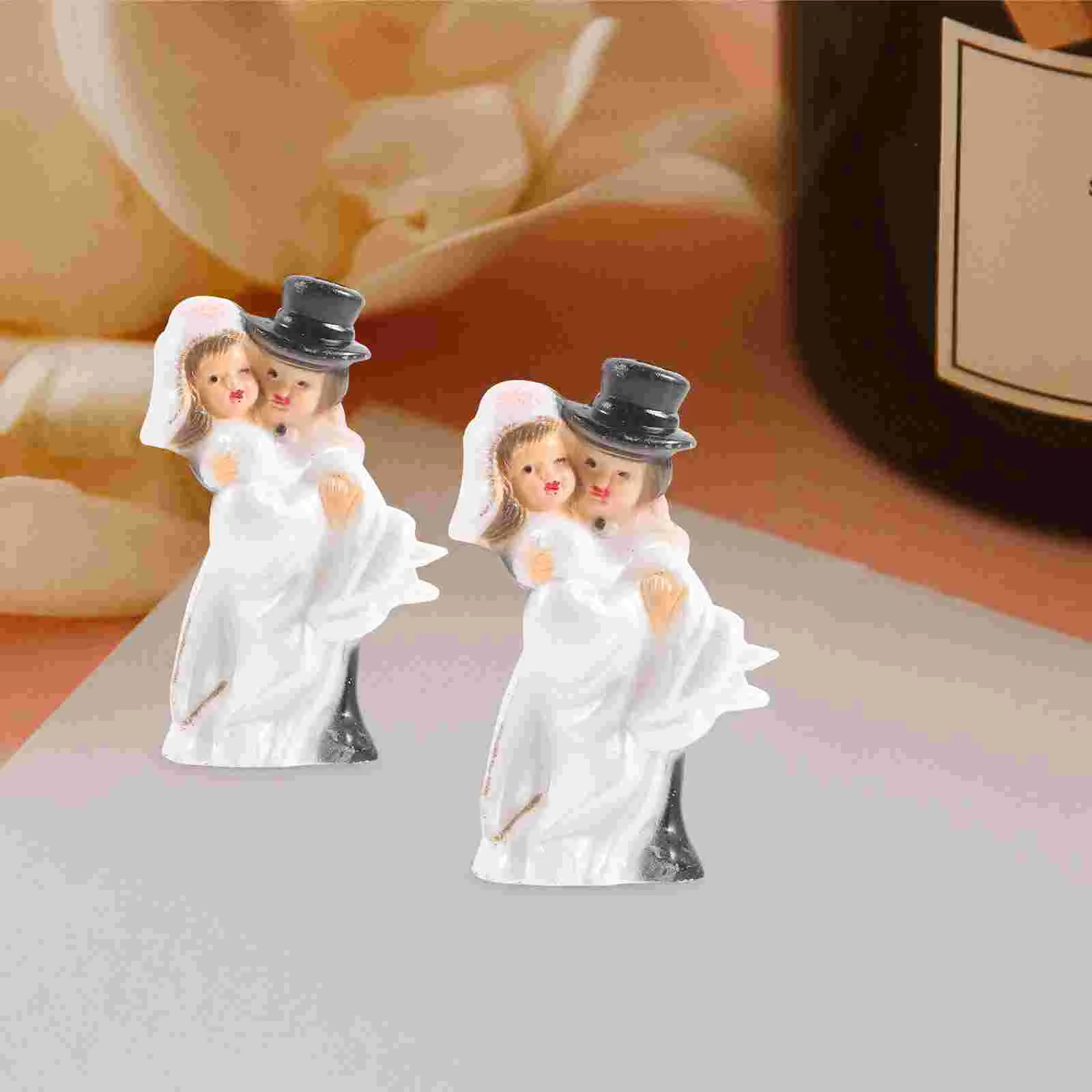 

12pcs Bride Bridegroom Statue Wedding Decoration Valentine's Day Cake Bride Groom Figurine