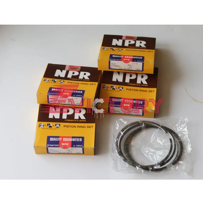 Комплект поршневых колец EV 4BB1T 4BB1 + комплект прокладок подшипников для грузовика