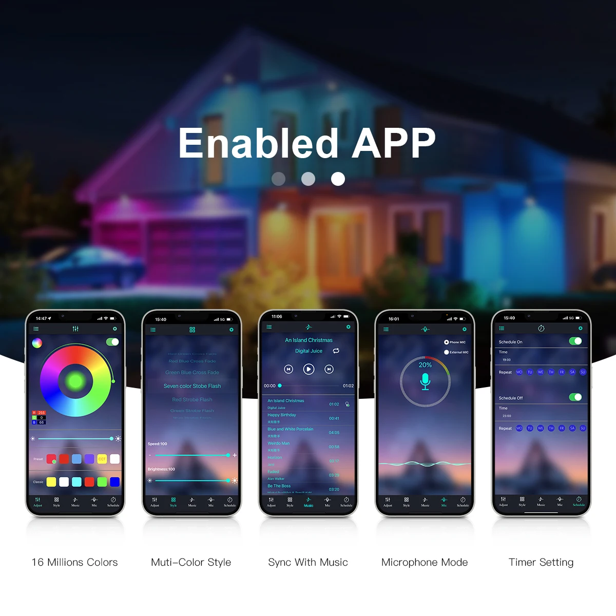 USB-лента с RGB-подсветкой 30 светодиодов/м