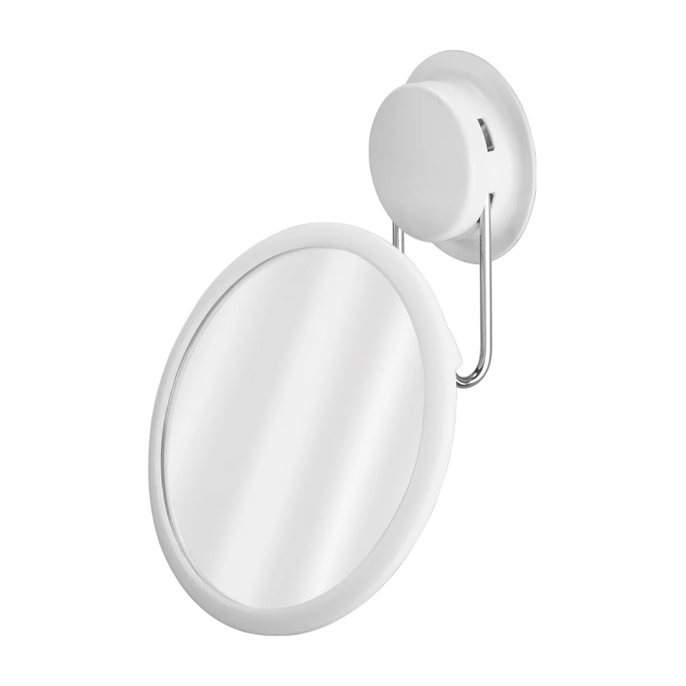 

Suction Cup Punch-free Bathroom Vanity Makeup Mirror Small Round Mirror Portable Stainless Steel