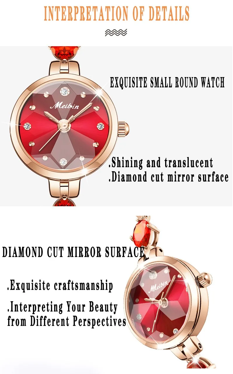 Hot Selling Exquisite Cut Love Heart Women's Quartz Watch Engagement Holiday Fashion Versatile Gift