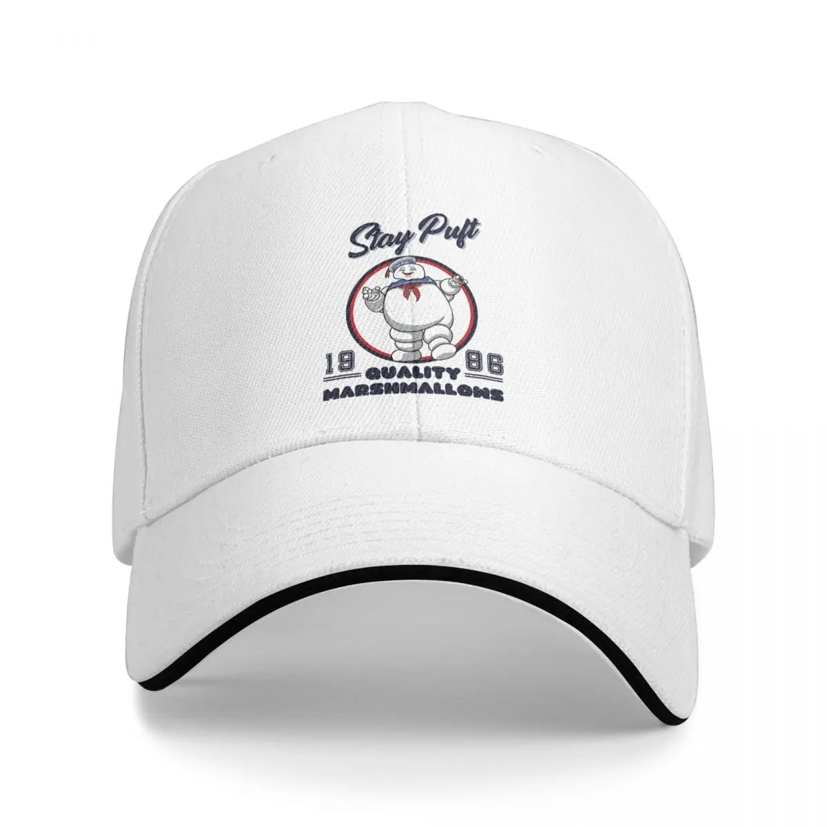 

Stay Puft Quality Marshmallows Ghostbuster-s Horror Film Multicolor Hat Peaked Women's Cap Personalized Visor Sunprotection Hats