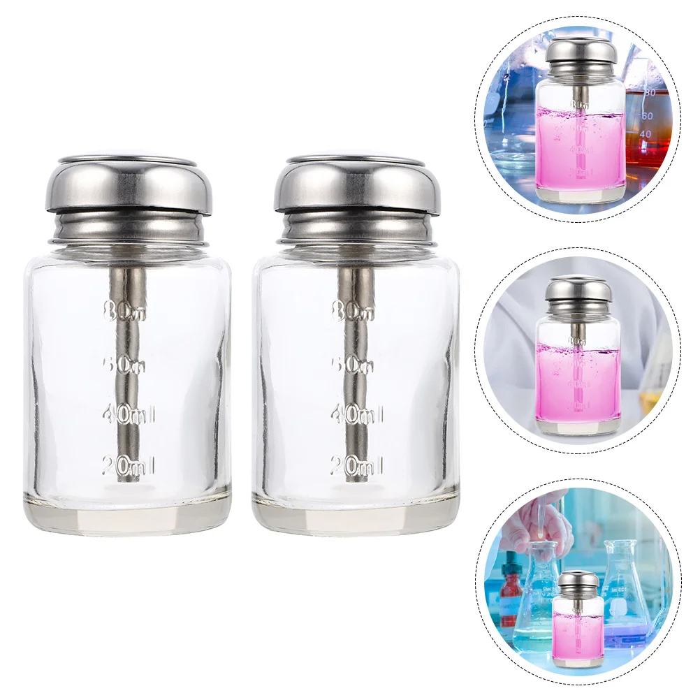 

2pcs Pump Dispenser Bottle Shampoo Bottles Container Lotion Pump Dispenser