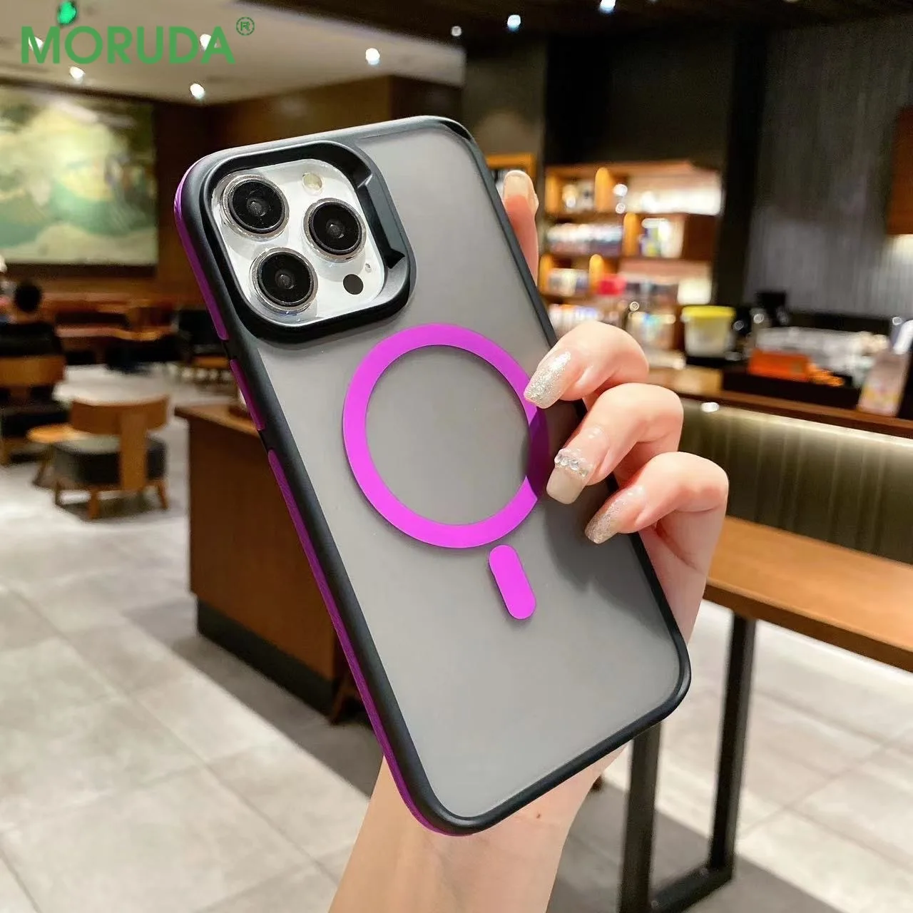 Матовый Магнитный чехол Magsafe для телефона iPhone 15 ProMax 12 13 14 Pro Max Plus 15pro градиентная