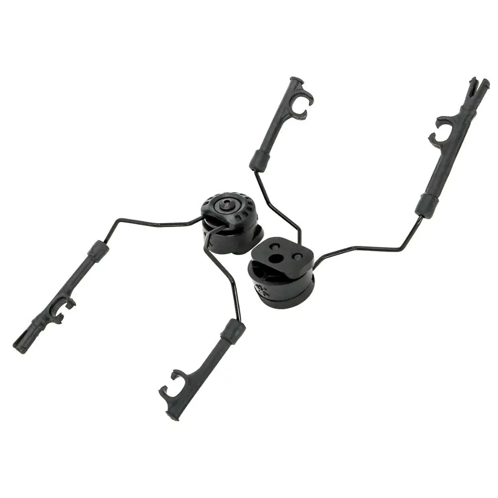 ARC Rail Adapter Helmet bracket Left & Right Side Attachments for Peltor Comtac Headphones,1 Pair BK