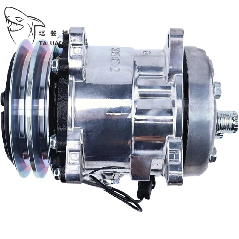 Фото Компрессор кондиционера 12V SD5H09 (1911506010) для экскаваторов Takeuchi TB138FR, TB145, TB153FR, гарантия 1 год №3