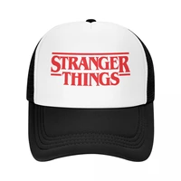personalized stranger things logo baseball cap sun protection men womens adjustable trucker hat spring caps snapback hats