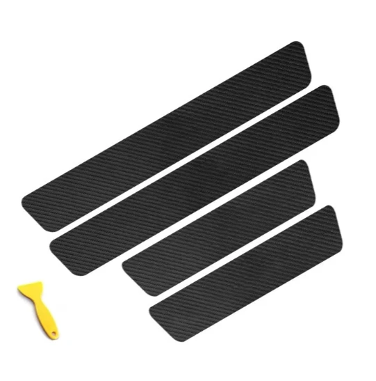 

Набор Из 4 Штук: Утолщенные Защитные Накладки Из Углеродного Волокна И Кожи Для Дверей Автомобиля