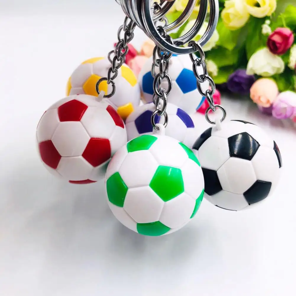 

Football Key Chain Multi-purpose Three-dimensional Reusable Souvenir Gifts Mini Soccer Key Pendant Sports Ornament for Sportsman