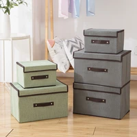 foldable bedroom clothing organizers 12 pcs set home fabric storage boxes with cover multi purpose dust proof storage box