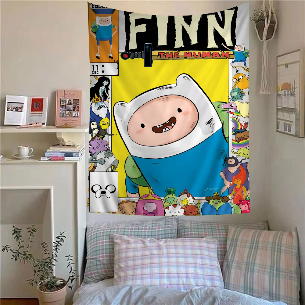 Классический Винтажный Аниме-гобелен A-ADVENTURE T-TIME F-FIONNA A-AND C-CAKE Настенный Декор С