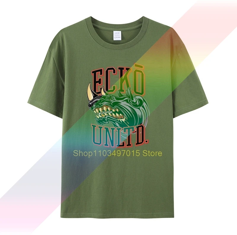 Фото Мужская футболка Ecko Unltd 80-х годов с круглым вырезом и коротким рукавом №2