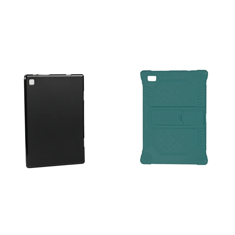 

2PCS Tablet Case For Teclast P20HD 10.1 Inch Tablet PC Protection Silicone Case, Black & Dark Green