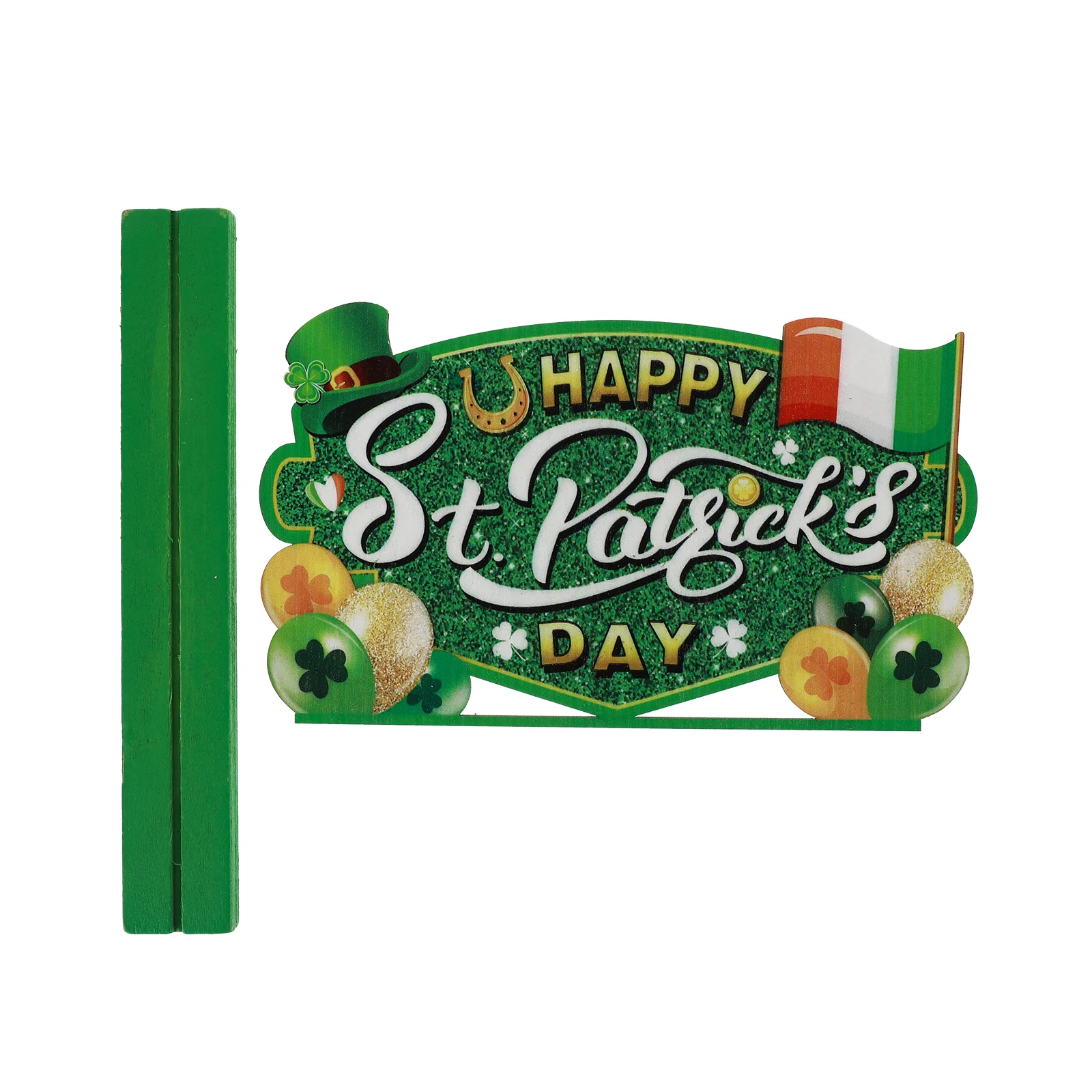 

Wooden Day Sign Table St Patricks Desktop Decor Shamrockdecoration Ornament Party Crafted Stylish Adornment S Patrick Happy