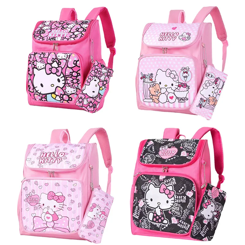 

2022 Новый Kawaii Sanrioed аниме Kuromi Cinnamoroll MyMelody KT Cat мультфильм школьная сумка большой емкости рюкзак с ручкой чехол Подарок