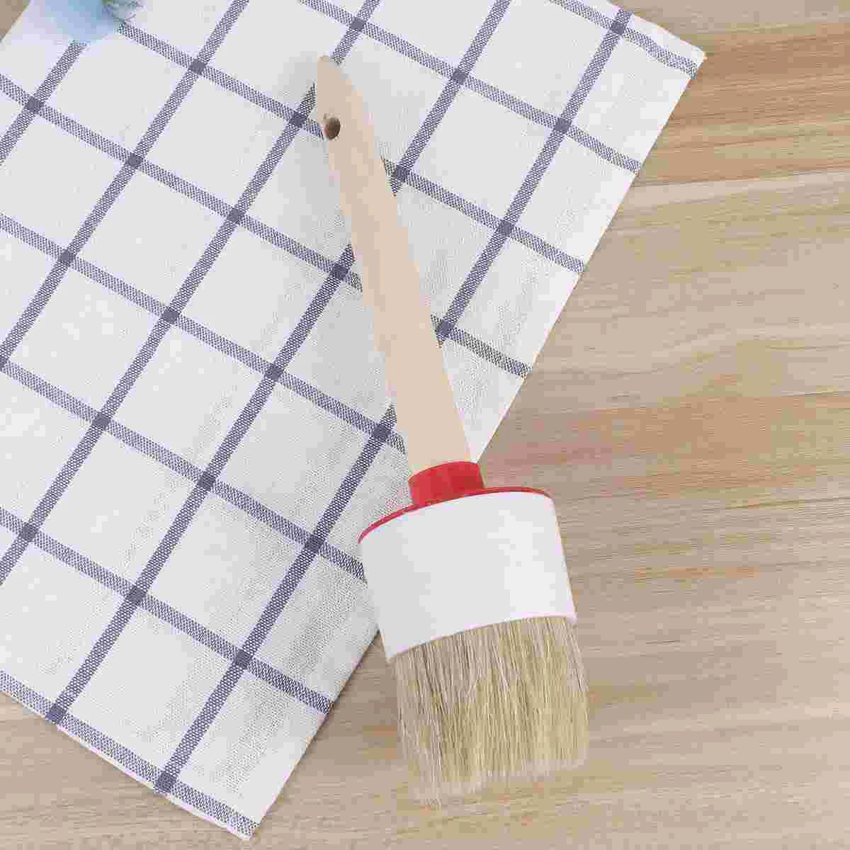 Круглая кисть для мытья автомобиля белый мел и восковая щетка 50 мм создания