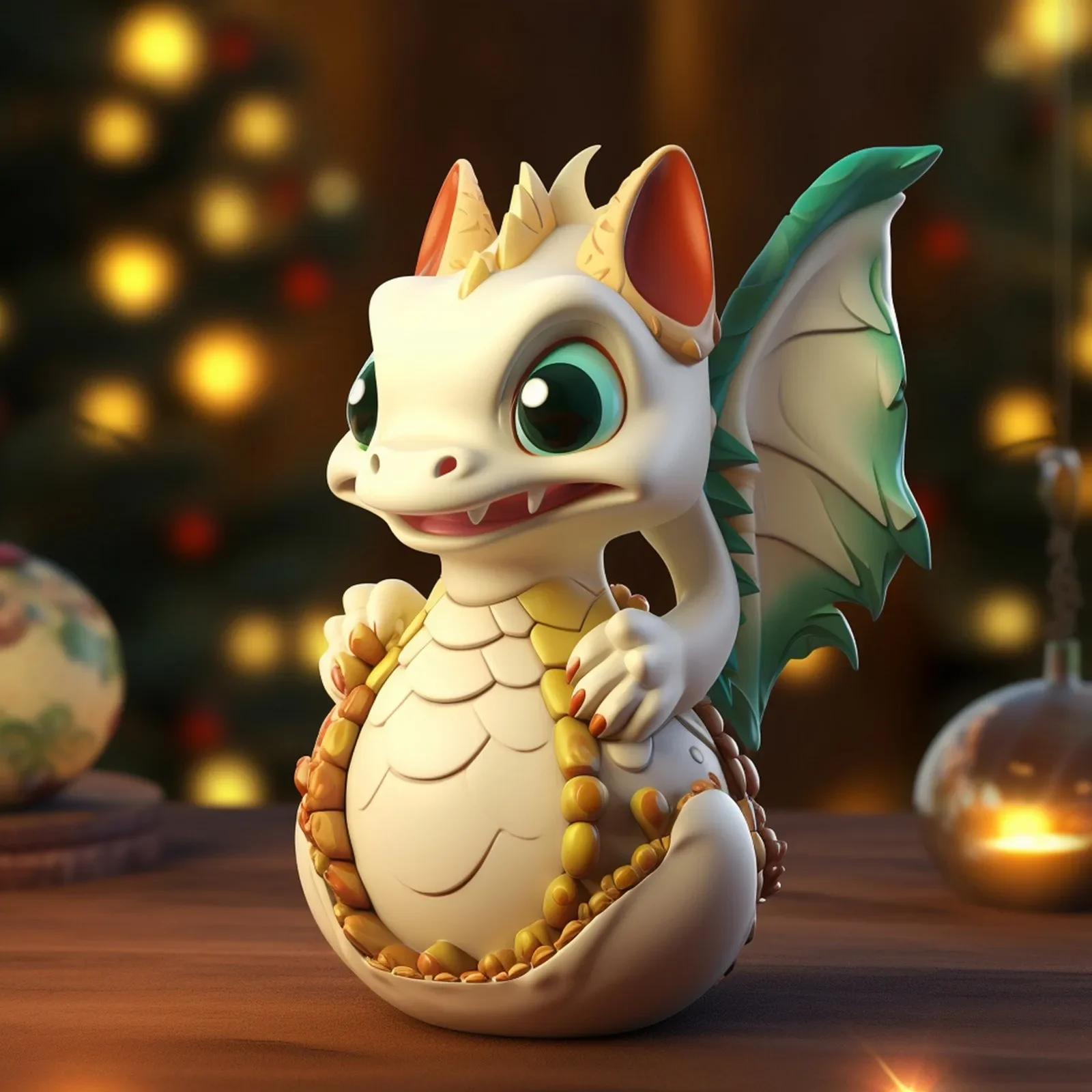 

Cartoon Christmas Hanging Pendants Dragon Baby Egg Merry Christmas Decoration for Home Xmas Tree Ornaments 2024 New Year Gifts