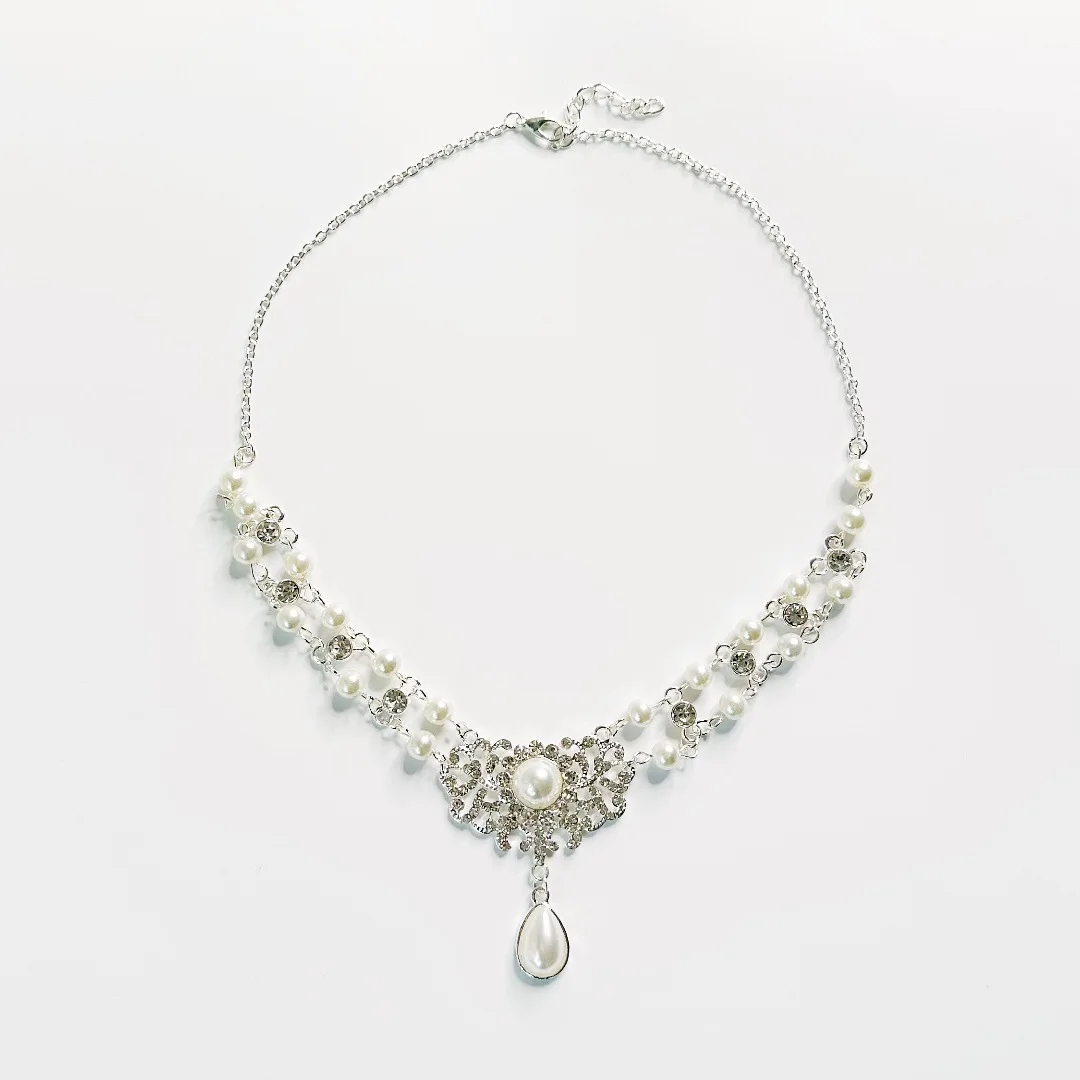 Ожерелья Draweye с жемчугом для женщин геометрические корейские модные элегантные