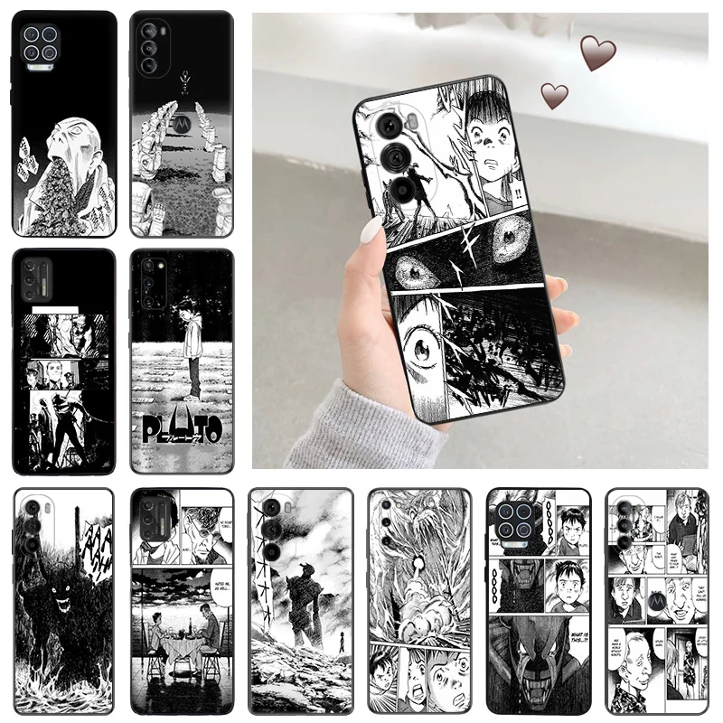 

Силиконовые черные чехлы для телефонов Motorola Moto G73 G53 G Stylus Edge 30 20 One G9 G82 G72 G52 G32 G22 G200