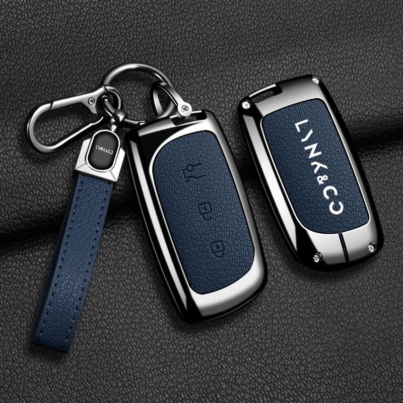

Кожаный чехол для автомобильного ключа из цинкового сплава для Lynk Co Z10 Z20 900 Ultra Max Pro LYNK & CO LYNK CO, чехол с дистанционным управлением, сумка, брелок-держатель, брелок