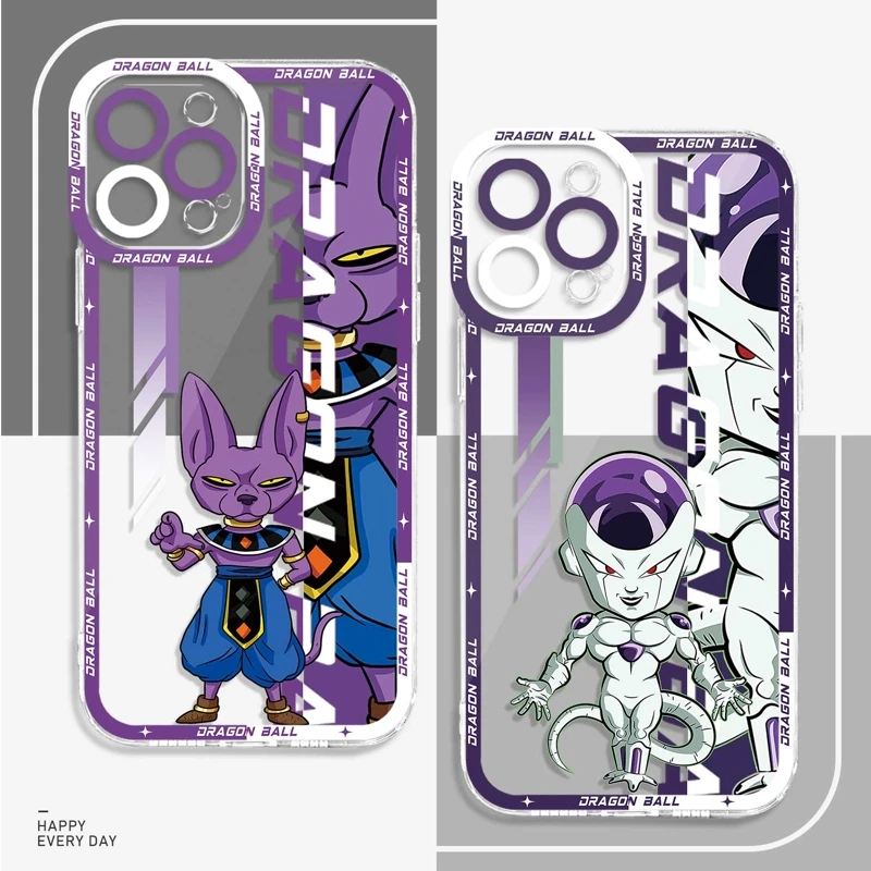 

Чехол с аниме «Драконий жемчуг Z» для iPhone 13 12 11 14 Pro Max XS X Mini XR, мягкий прозрачный чехол из ТПУ 14 Pro 12Pro, противоударный чехол