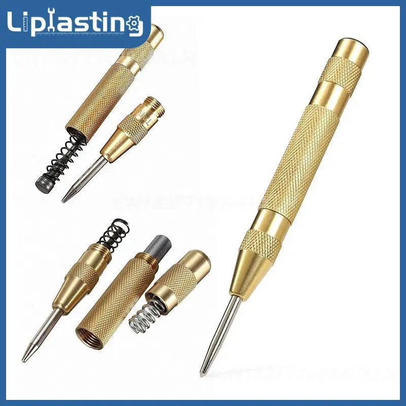 

Automatic Center Pin Punch Drill Spring Positioner Loaded Marking Starting Holes Hand High-Speed Steel Tool Woodworking Device