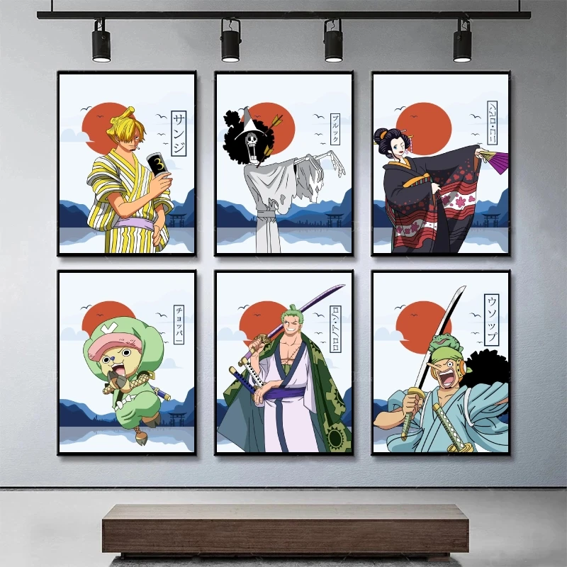 

Canvas Artwork Painting One Piece Sanji Room Home Wall Stickers Cuadros Best Gift Birthday Gifts Aesthetic Poster Classic Poster
