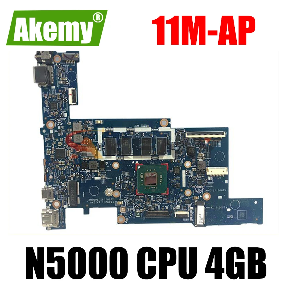 

Материнская плата Akemy 11M-AP для HP 11M-AP0013DX 11-AP0014NR 18743-1, материнская плата для ноутбука с процессором N5000, 4 Гб, протестирована полностью на 100%