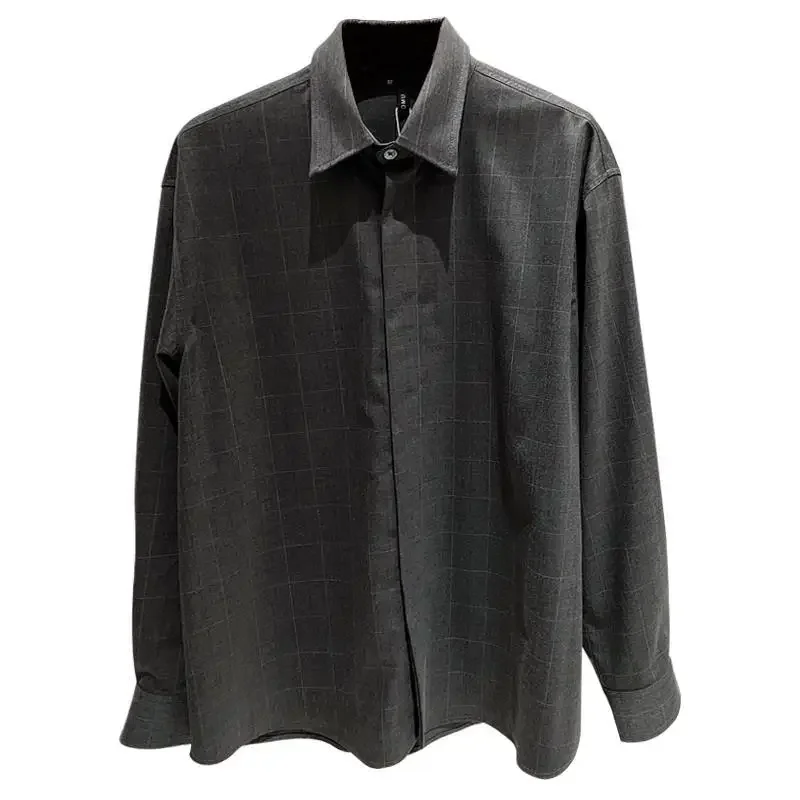 UMOOIE женская рубашка на пуговицах из серой полосатой ткани Sensation Of Clouds Sky хлопковая