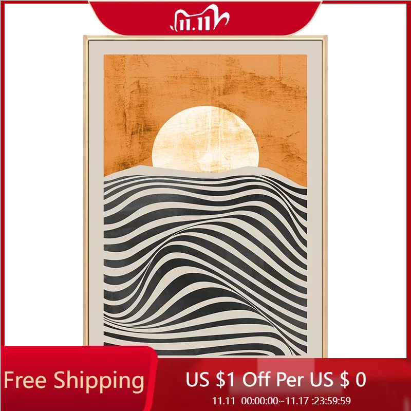 

Dining Aesthetic Draw Vintage Friends Chinese Abstract Posters Friends Living Room Painting Kitchen Cuadros Office Decoration