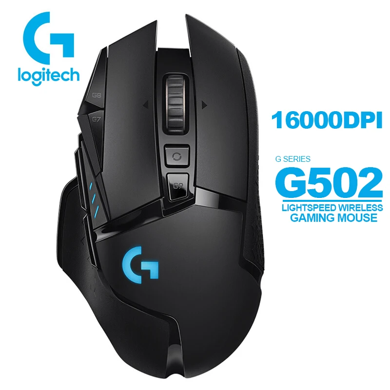 

Logitech G502 LIGHTSPEED WIRELESS GAMING MOUSE with 16000DPI HERO 16K SENSOR 2 Zone LIGHTSYNC RGB Game Mouse for Windows Mac OS