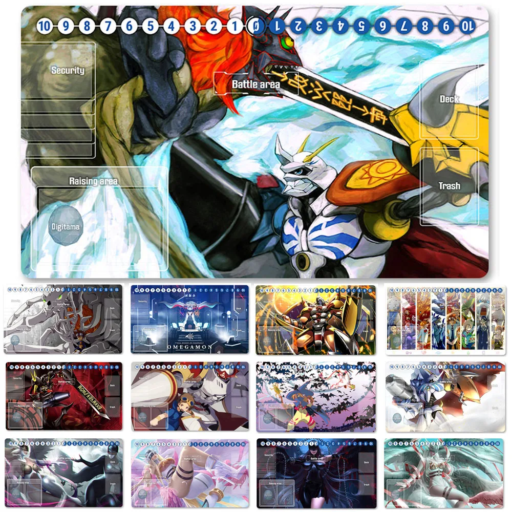 

HOT Board Game DTCG Playmat Table Mat Size 60X35 cm Mousepad Play Mats Compatible for Digimon TCG CCG RPG-111070