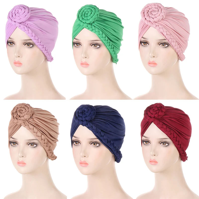 

Мусульманский тюрбан с косами для женщин, Арабская шапка, мусульманская шапка, тюрбан, шапка, облегающие шапки, облегающий чехол для выпаден...