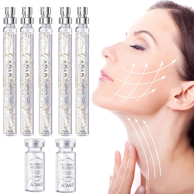 

Platinum Gold Protein Silk Thread Carnosine Face Serum Moisturizing Anti-aging Facial Essence Natural Skin Care Serum Absorbable