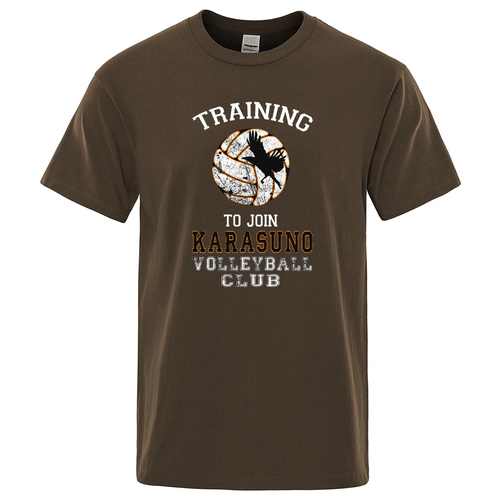 

Sport Soft T-Shirt Men Haikyuu Karasuno Volleyball Club Print Clothes Cool Comfortable T Shirt Fashion Vintage Men'S T-Shirts