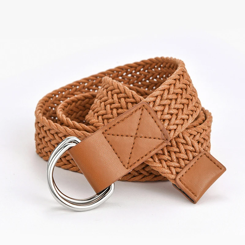 Fashion Belt for Women Jeans Versatile Womens Sweater Dress Accessories Knitted Belts Leather Casual Waistband Width 3.2cm